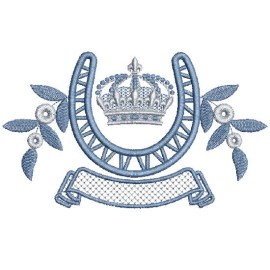 Matriz de bordado Crivo com Coroa