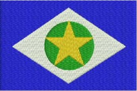 Matriz de bordado Bandeira Mato Grosso