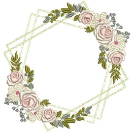 Matriz de bordado Moldura 018