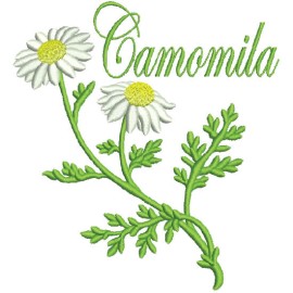 Matriz de bordado Camomila