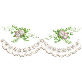 Matriz de bordado Barrinha Floral