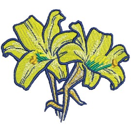 Matriz de bordado Flor 01