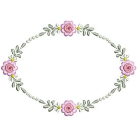 Matriz de bordado Moldura 019