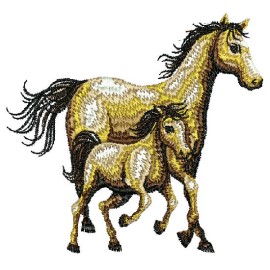 Matriz de bordado Cavalo detalhado 02