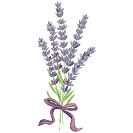 Matriz de bordado Flor de Lavanda