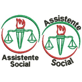 Matriz de bordado Assistente Social