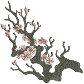 Matriz de bordado Tronco Decorao