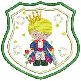 Matriz de bordado Pequeno Pr�ncipe Tag