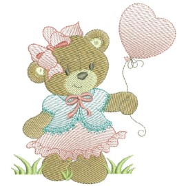 Matriz de bordado Ursa com Bal�o
