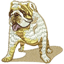 Matriz de bordado Cachorro detalhado 09