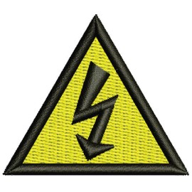 Matriz de bordado S�mbolo de Choque