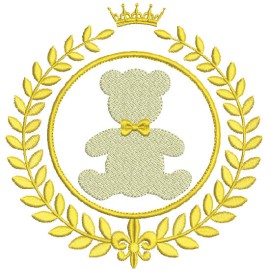 Matriz de bordado Moldura de Ursinho