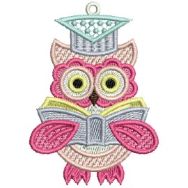 Matriz de bordado Coruja 04