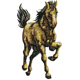 Matriz de bordado Cavalo detalhado 07