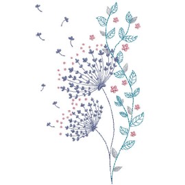 Matriz de bordado Dente de Leo