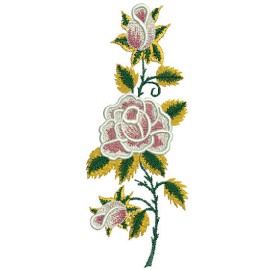 Matriz de bordado Flor 002