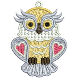 Matriz de bordado Coruja 08