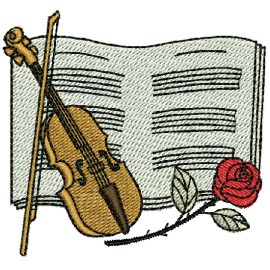 Matriz de bordado Instrumentos Musicais 003