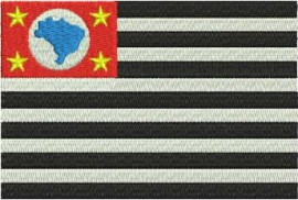 Matriz de bordado Bandeira So Paulo