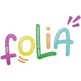 Matriz de bordado Folia Carnaval