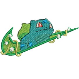 Matriz de bordado Pokmon Bulbasaur Nike