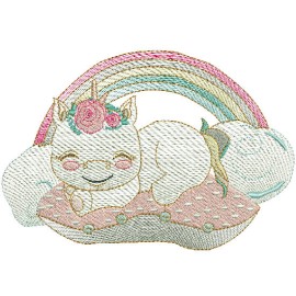 Matriz de bordado Unicrnio Beb