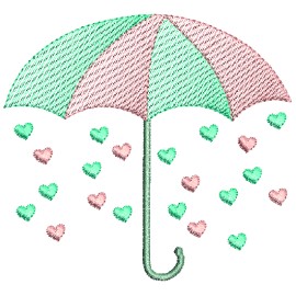 Matriz de bordado Guarda-chuva