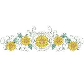 Matriz de bordado Ramo de Girassol