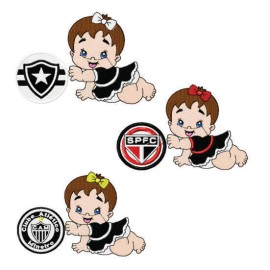 Matrizes de bordado Meninas Beb� Times de Futebol