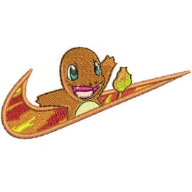 Matriz de bordado Pokmon Charmander Nike
