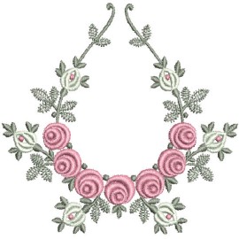 Matriz de bordado Flores Raminho