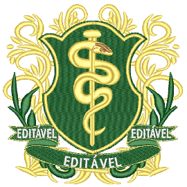 Matriz de bordado Bras�o Medicina