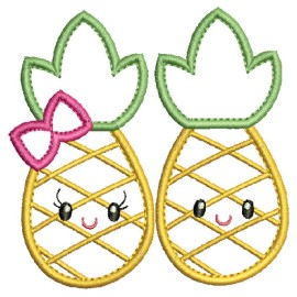 Matriz de bordado Abacaxi Aplique