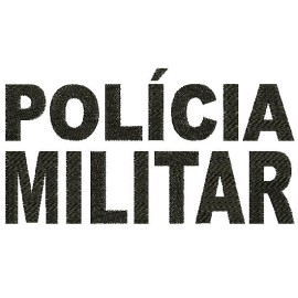 Matriz de bordado Pol�cia Militar