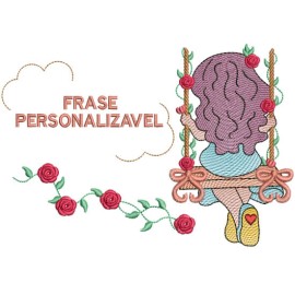 Matriz de bordado Boneca no Balan�o