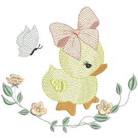 Matriz de bordado Patinha Raminho