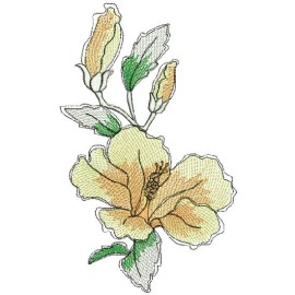 Matriz de bordado Flores 005