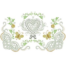 Matriz de bordado Moldura Detalhada