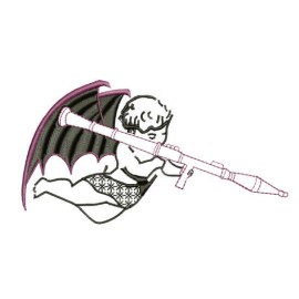 Matriz de bordado Anjo Personalizado