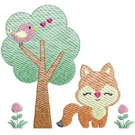 Matriz de bordado Raposinha