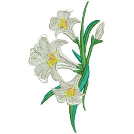 Matriz de bordado Flor 02