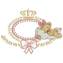 Matriz de bordado Moldura Beb