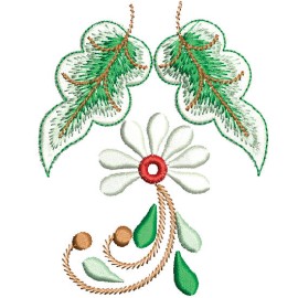 Matriz de bordado Flores Decora��o 002