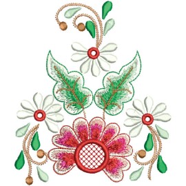 Matriz de bordado Flores Decora��o