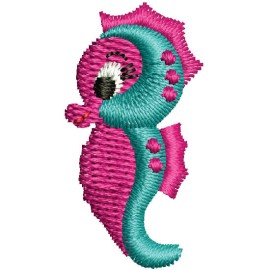 Matriz de bordado Cavalo Marinho Miniatura