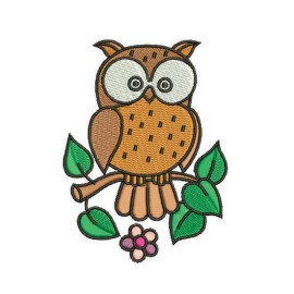 Matriz de bordado Coruja Personalizada