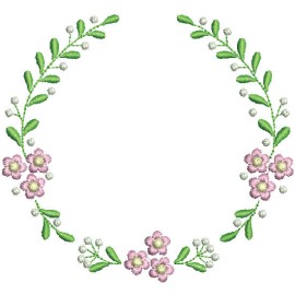 Matriz de bordado Moldura Simples 002