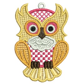 Matriz de bordado Coruja 07