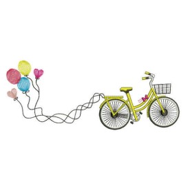 Matriz de bordado Bicicleta Personalizada