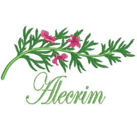 Matriz de bordado Alecrim
